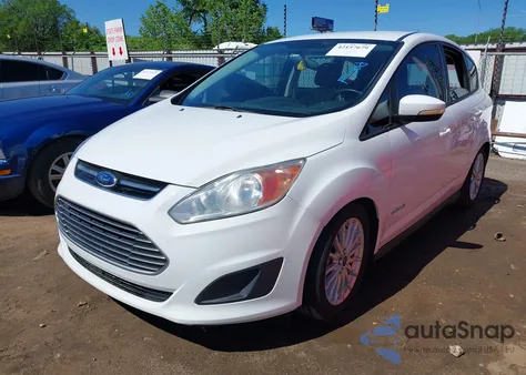 2014 Ford C-Max Hybrid Se из США, поврежденный, VIN 1FADP5AU3EL521754